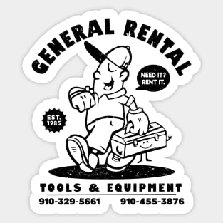 GENERAL RENTAL Sticker